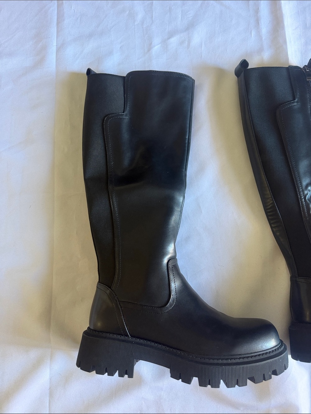 Ladies' Black Tall Side-Zip Riding Boot - Picture 5 of 8